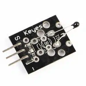 Analog temperature sensor module KY-013 with thermistor and 3-pin interface.