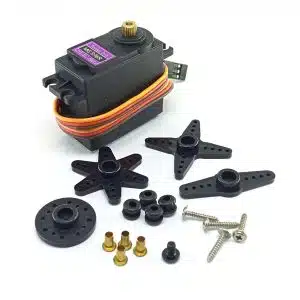 MG996R metal gear servo motor with 180-degree rotation for robotics