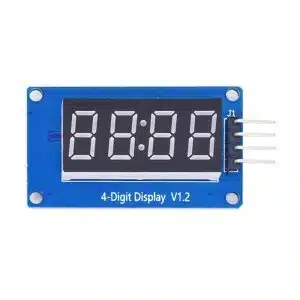 4-digit 7-segment LED display module with TM1637 driver for Arduino and microcontroller projects