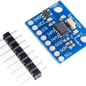 3-axis digital accelerometer module (ADXL345) for motion, tilt, and orientation sensing.