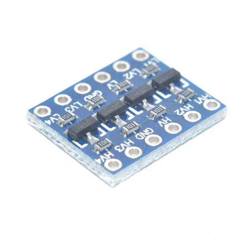 I2C bi-directional logic level converter module for voltage shifting between devices.