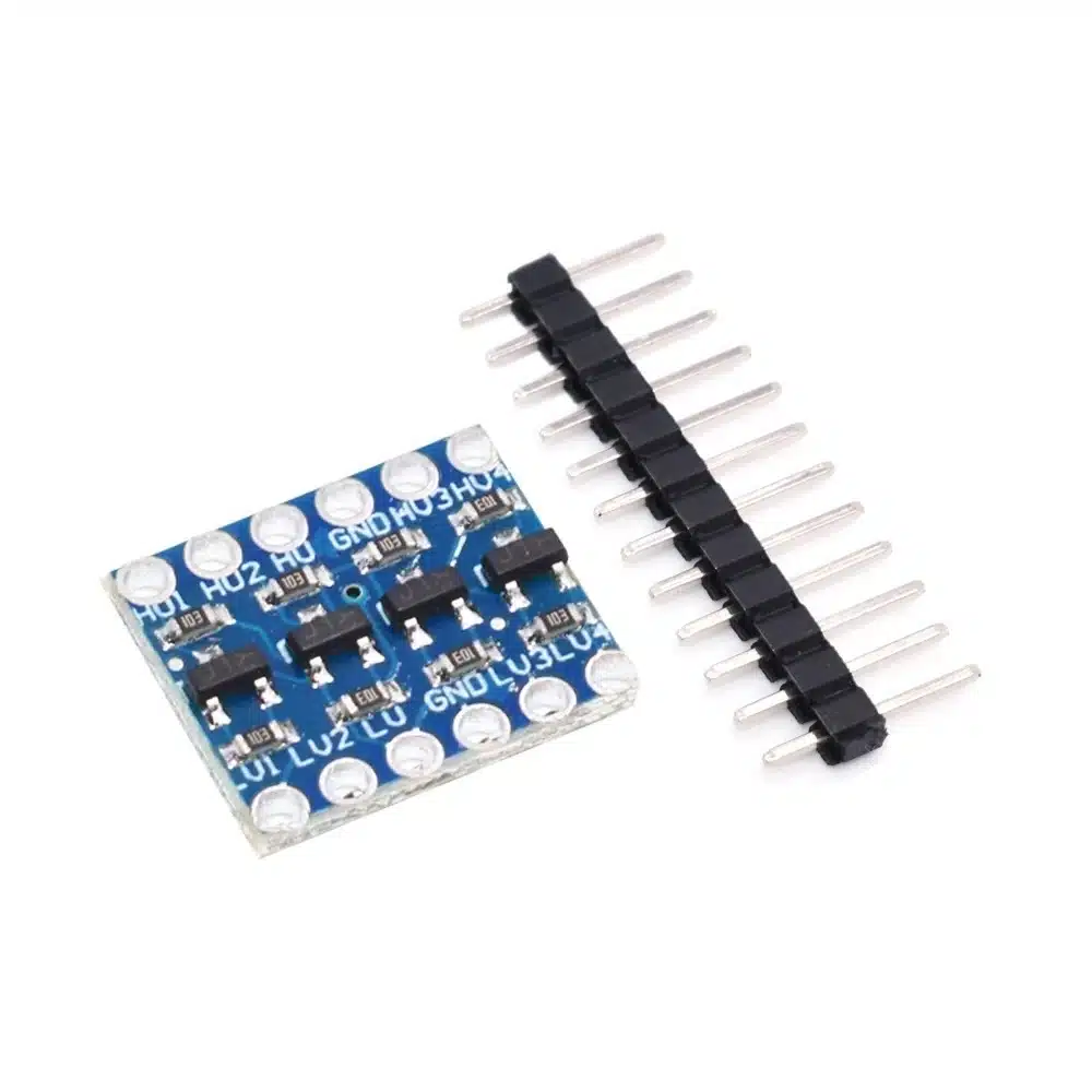 I2C bi-directional logic level converter module for voltage shifting between devices.