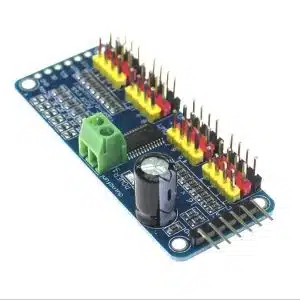 16-channel PWM servo motor driver module (PCA9685) with I2C interface.