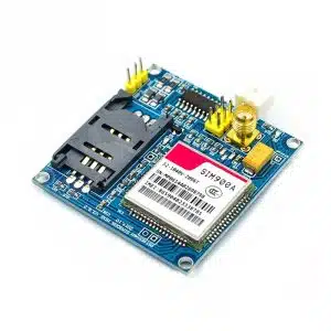 SIM900A GSM GPRS wireless transmission module for dual-band communication, SMS, and IoT applications.
