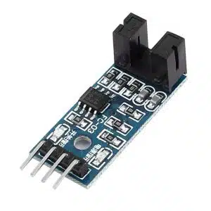 LM393 speed measuring sensor module for motor and rotation detection.