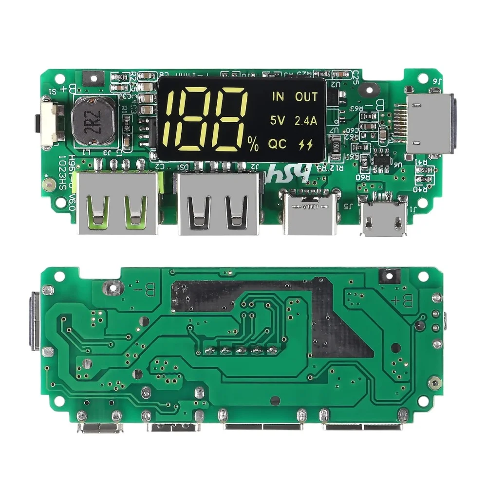 Dual USB Fast Charging Power Bank Module for 18650 Cells Battery - Image 2