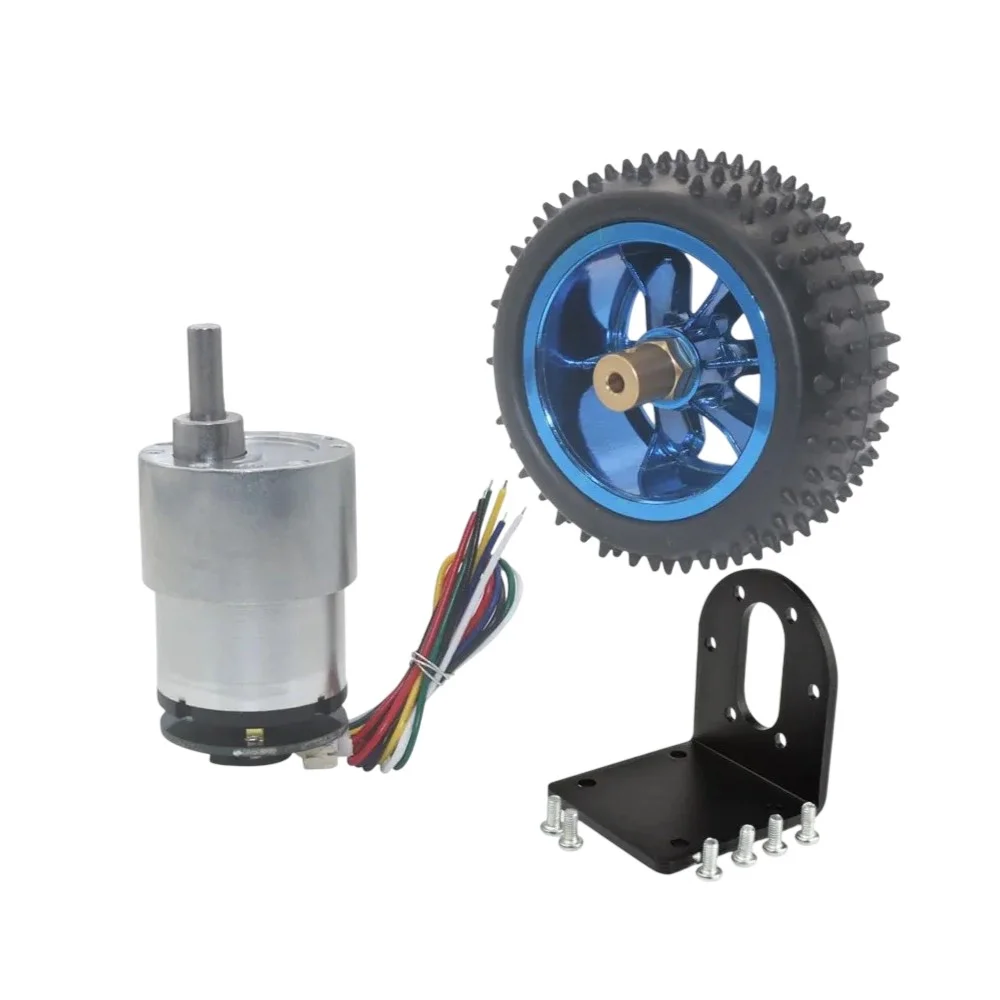 DC Encoder Motor 333RPM 12V (JGB37-520) with 85mm Wheel (Complete Kit)