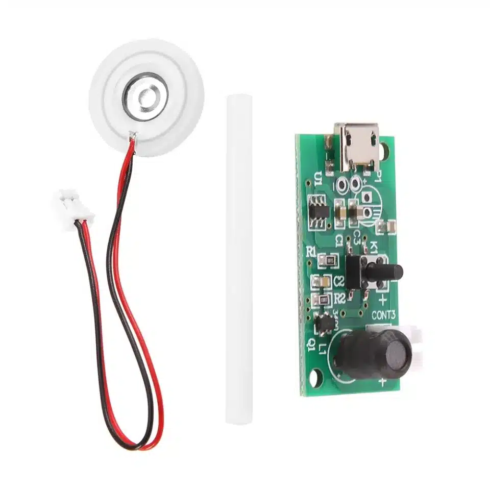 USB mini mist maker humidifier module for DIY humidifiers and cooling projects