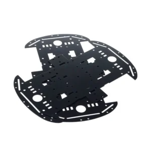 4WD Robotic Car Black Acrylic Sheet