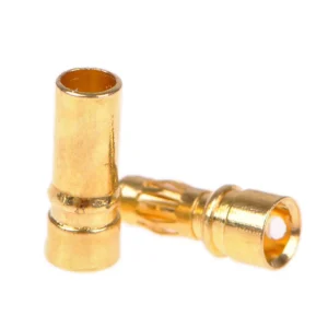 Bullet Connectors Pair in Gold Color (3.5mm)