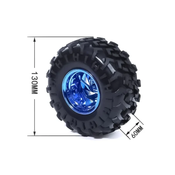 130mm Rubber Wheel for Robotic Car and DIY Robotics Projects