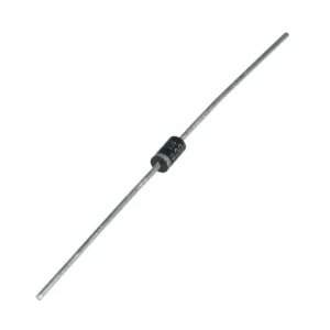 1N4001 rectifier diode, 50V 1A, used for AC to DC conversion and circuit protection in electronics projects.