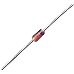 1N4148 Zener diode, 100V 0.2A, small signal diode for voltage regulation and protection in electronic circuits.