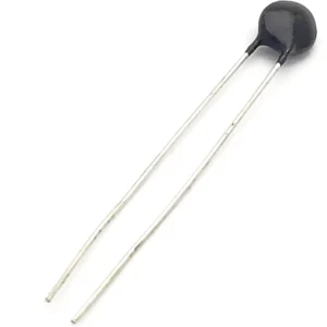 50kΩ NTC thermistor (NTC-MF52AT), temperature-sensitive resistor for precise thermal measurement and control in electronics projects.