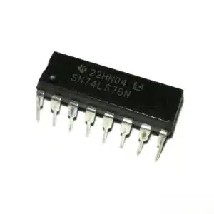 7476 dual JK flip-flop IC in DIP package, digital IC for storing and toggling binary data in sequential circuits.