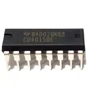 CD4015 dual 4-stage shift register IC in DIP package, digital IC for serial-to-parallel and parallel-to-serial data conversion.