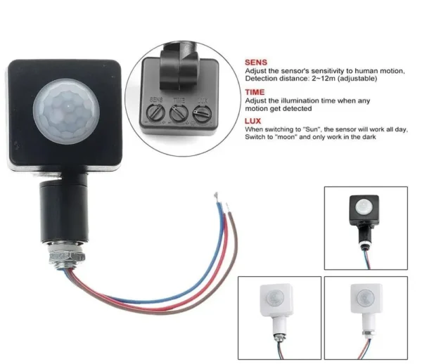 Infrared Motion Sensor Light Beam Sensing Switch - Image 2