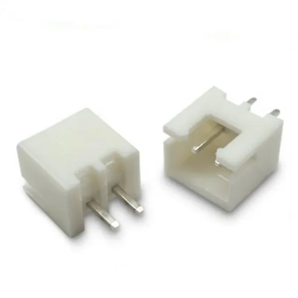 JST Male Connector 2.54mm 2-Pin Straight and Right Angle Header