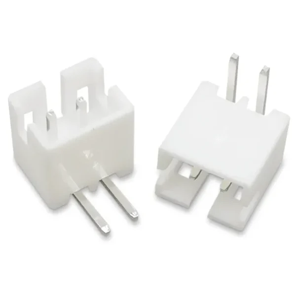 JST Male Connector 2.54mm 2-Pin Straight and Right Angle Header