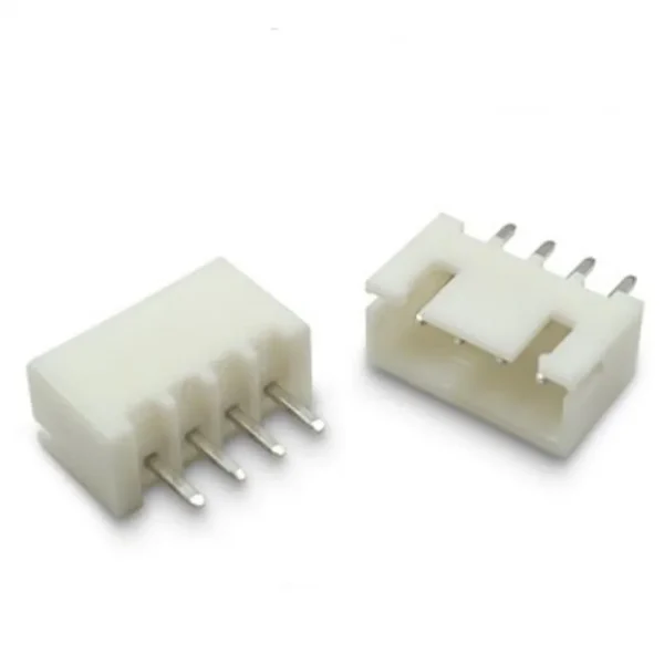 JST Male Connector 2.54mm 4-Pin Straight and Right Angle Header