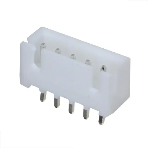 JST male connector 2.54mm (5-pin) available in straight and right angle orientations. Ideal for PCB mounting, Arduino, robotics, and electronic DIY projects requiring reliable connections.
