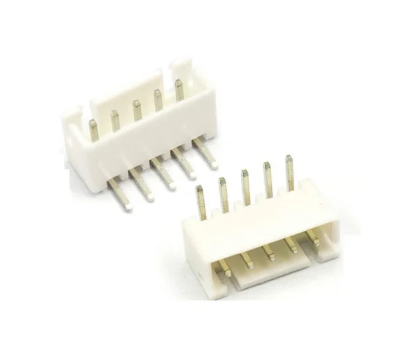JST Male Connector 2.54mm 5-Pin Straight and Right Angle Header