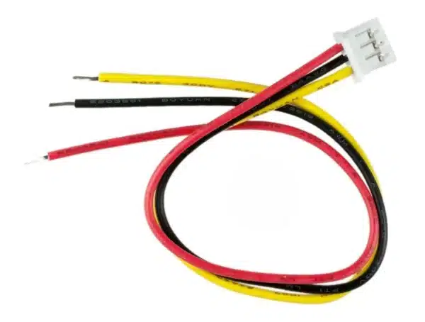 150mm JST female connector cable, 3-pin wiring cable for connecting sensors, modules, and components in electronics projects.