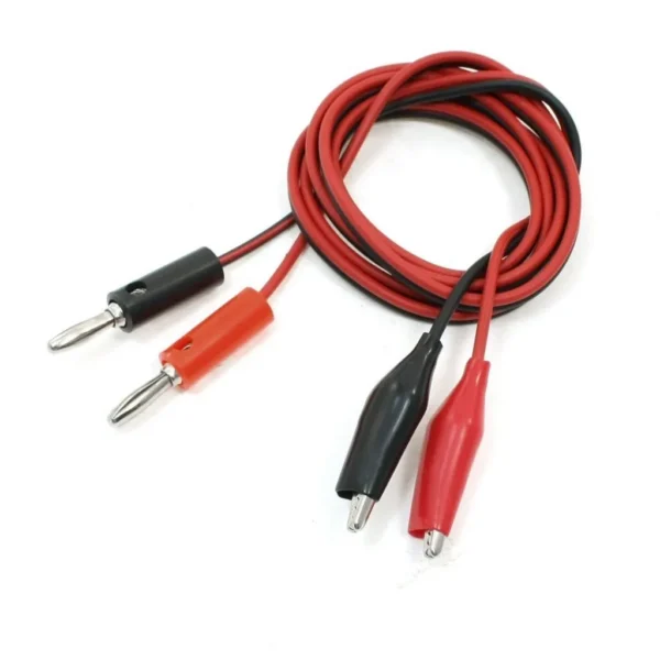 DC Power Supply Cable (Banana to Crocodile Clip) (1mtr)