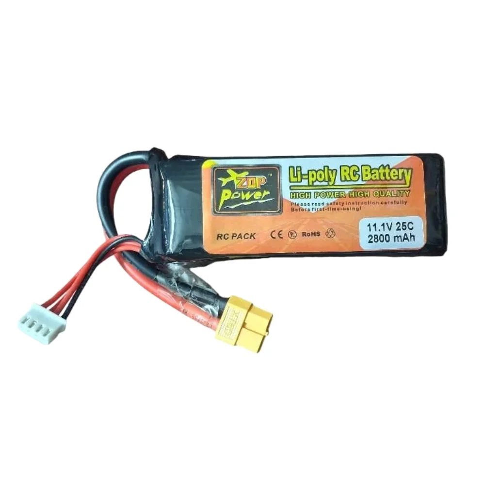 ZOP Power 3S 11.1V 2800mAh 25C LiPo Battery