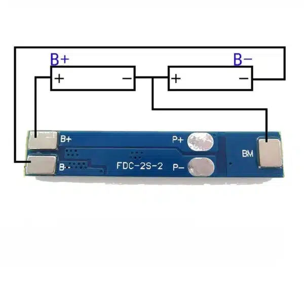 2S 7.4V 3A Li-Ion Cell BMS Charging Protection Module - Image 3