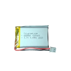 3.7V 1200mAh 603450 4.44Wh LiPo Rechargeable Battery