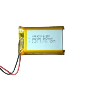 3.7V 2000mAh 103450 7.4Wh LiPo Rechargeable Battery
