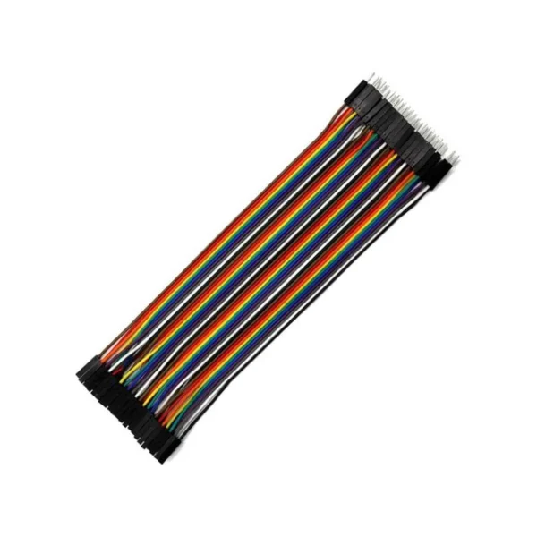 20cm Male-to-Female Pin-to-Hole Jumper Wires 40pcs Set