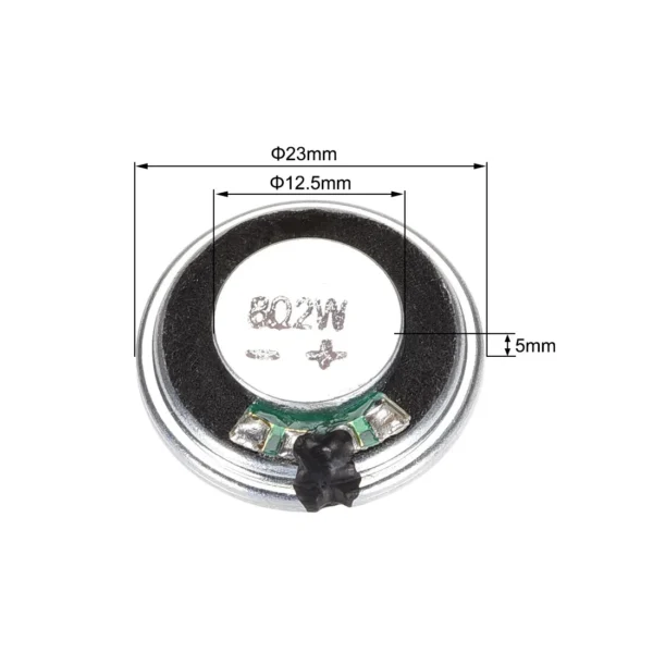 30mm Iron Case Magnetic Speaker 8Ω 2W (XHXDZ-30MM-8R2W) - Image 2