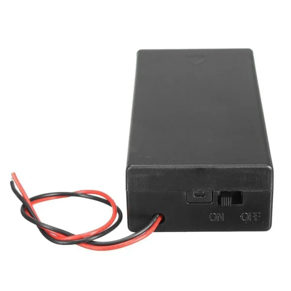 18650 2-Cell Battery Holder with Cover and On/Off Switch - Image 2