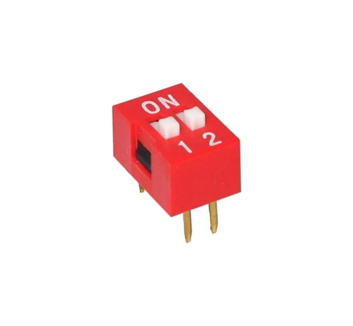 2-Way Dip Switch SPST Slide Switch (2.54mm)