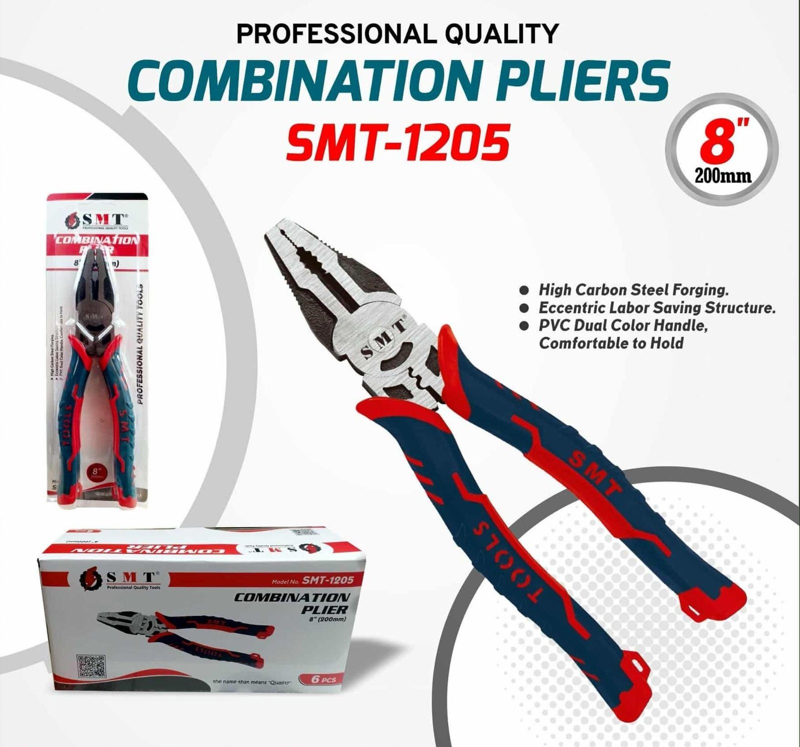 Professional Quality Combination Pliers Model no SMT-1205