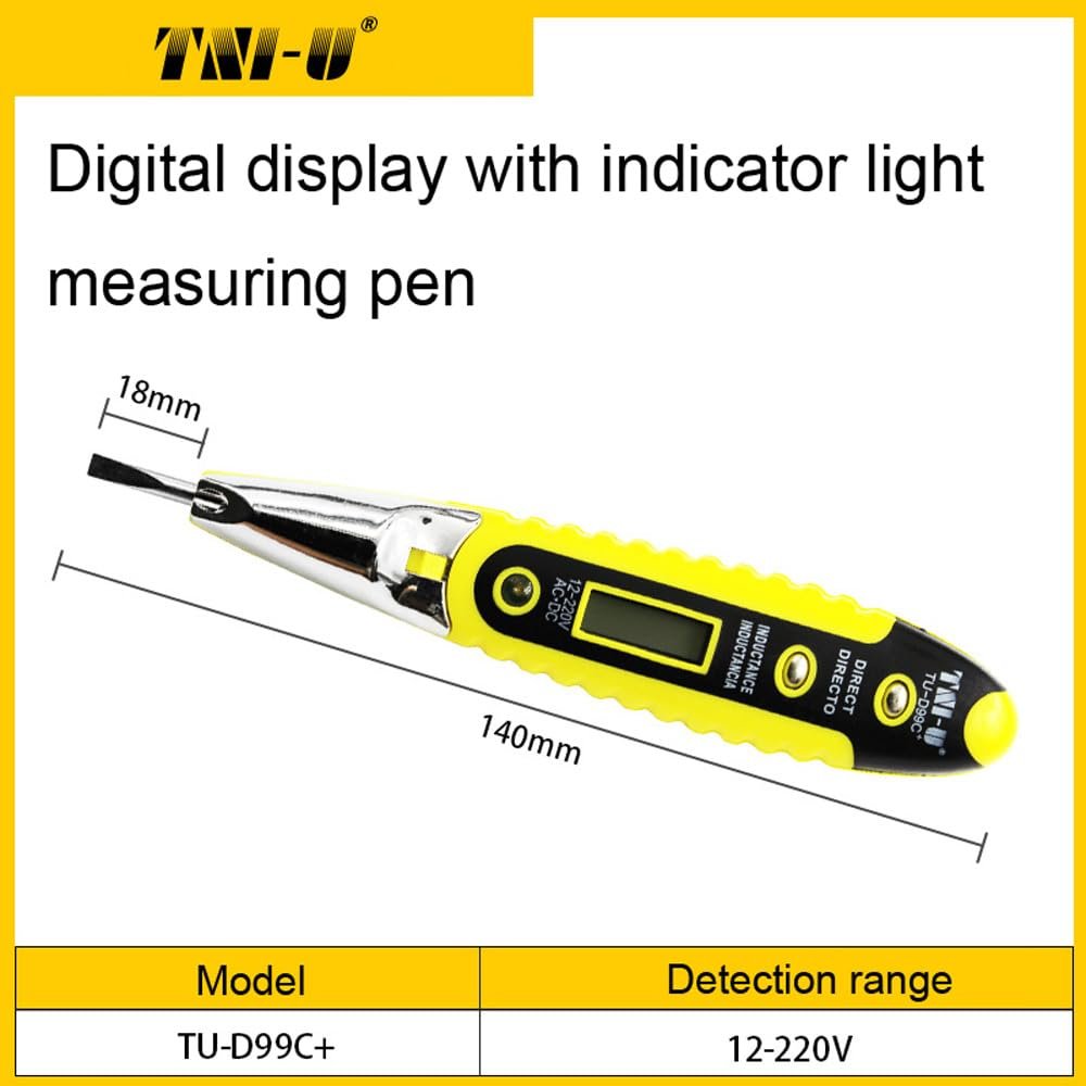 TU-D99C+ Multi-Function Voltage Test Pen AC/DC 12-220V Non-Contact