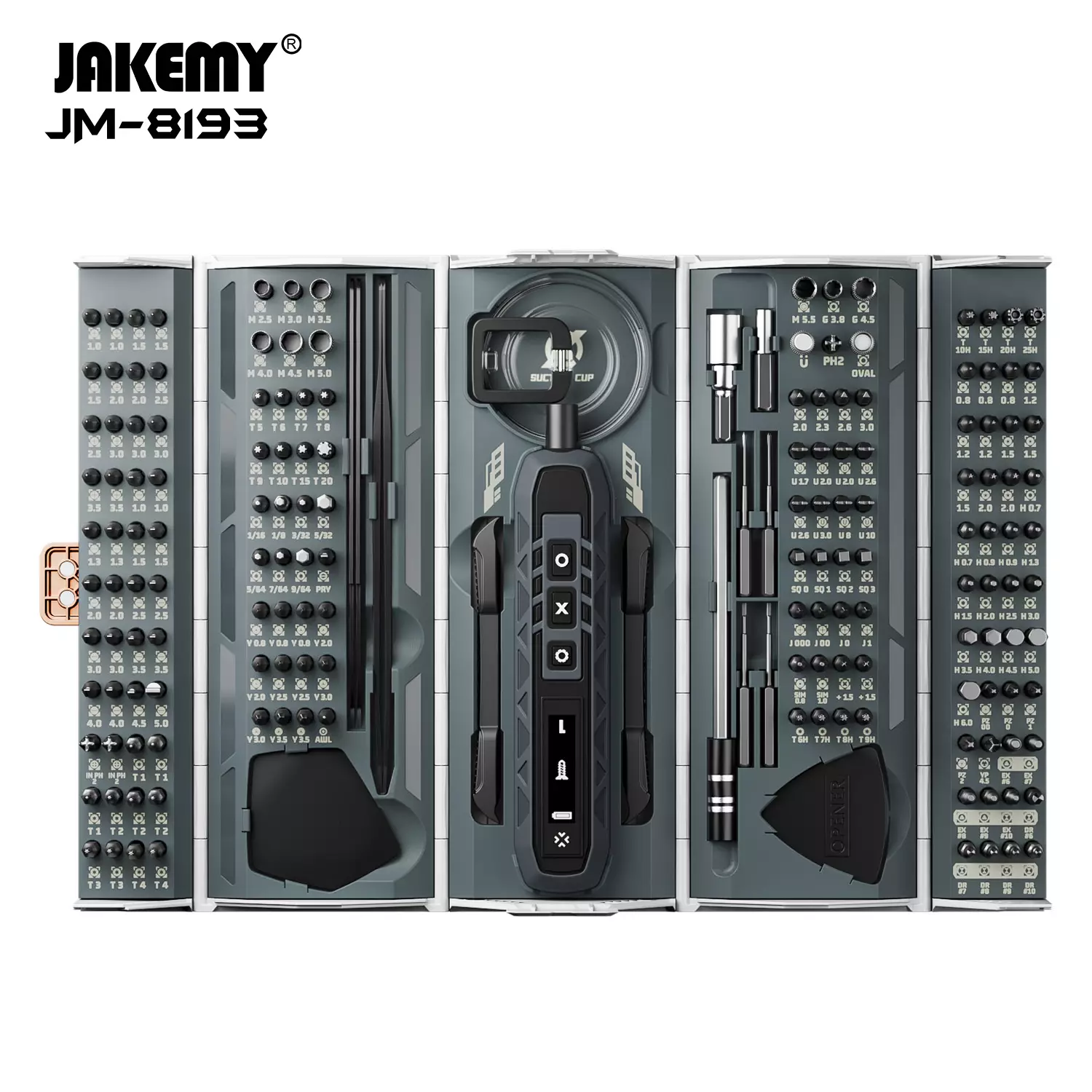 JM-8193 180 in 1 Electric Torque Screwdriver Set