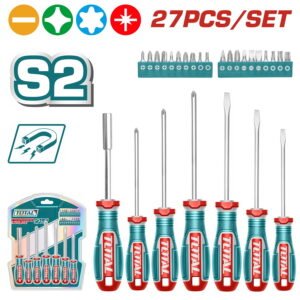 TOTAL 27 Pcs Screwdriver set S2 (TKSDS2726)