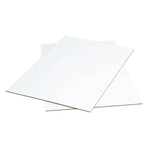 White Cardboard Sheet for DIY Projects (1ft x 1ft)