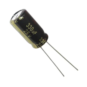 330μF 25V Electrolytic Polarized Capacitor