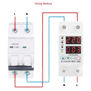 Adjustable Voltage and Current Protector 63A Brooks
