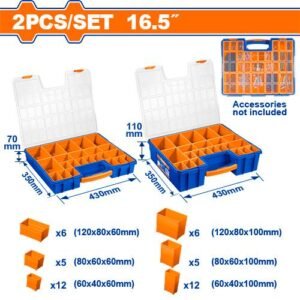 WTB1633 2 Pcs Plastic organizer set