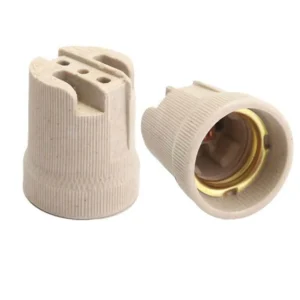 E27 Ceramic Lamp Bulb Holder Screw Type for Heat Bulbs