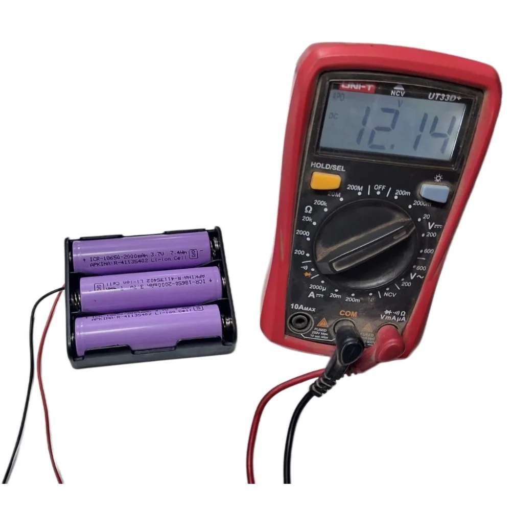 12V 2A Rechargeable Li-Ion Battery 11.1V Battery 18650 cell Battery