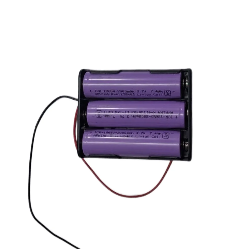 12V 2A Rechargeable Li-Ion Battery 11.1V Battery 18650 cell Battery - Image 2