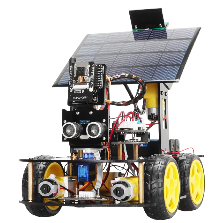 ESP32 CAM Solar Smart Robot Car