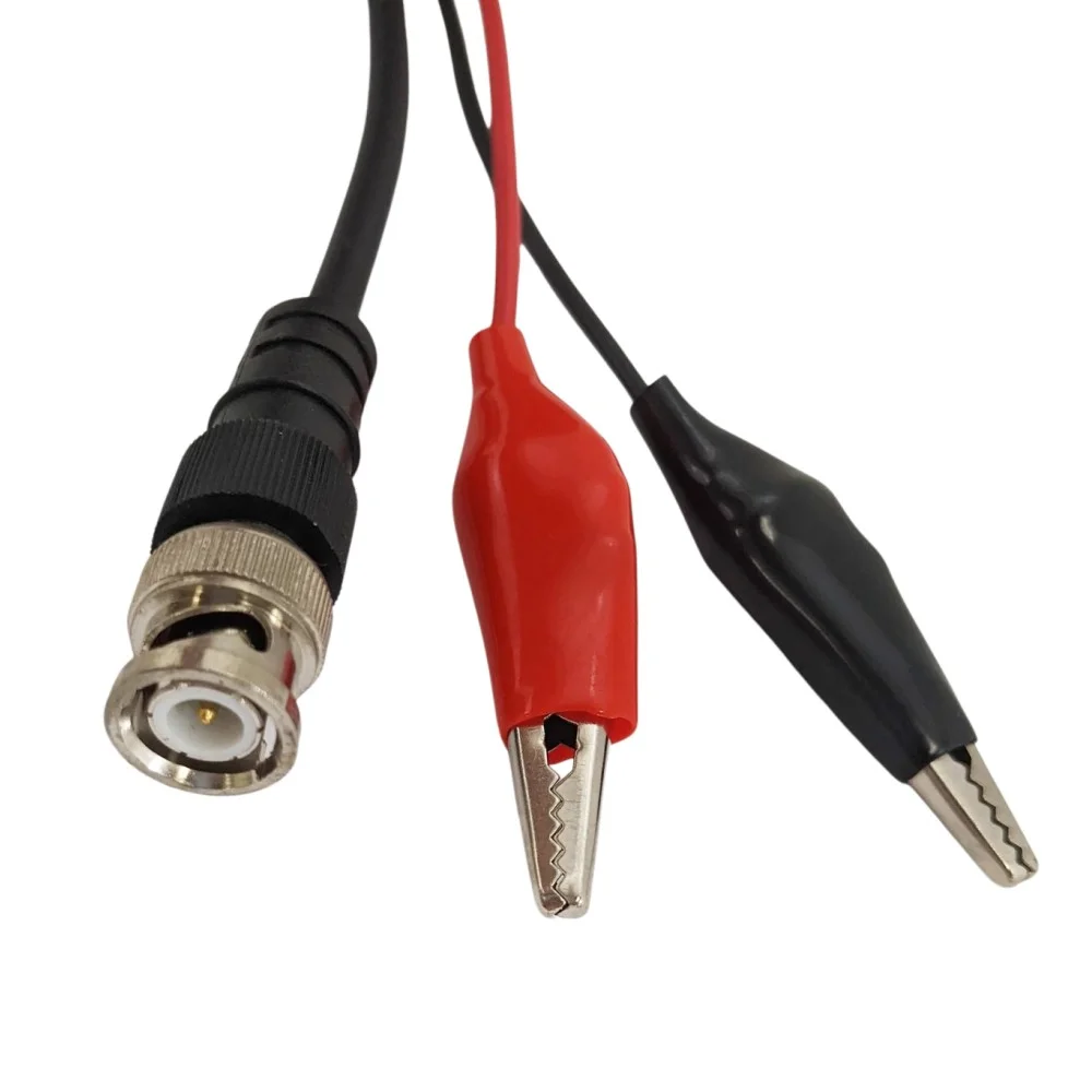 BNC to Red and Black Alligator Clip Test Lead Cable - Image 2