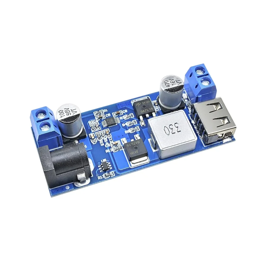 DC-DC 24V/12V To 5V 5A USB Step-Down Buck Converter Charging Module